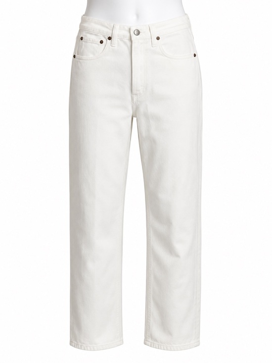 Agolde Denim - Size 24 Women’s AGOLDE Riley High Rise Straight Jean Whip White Denim